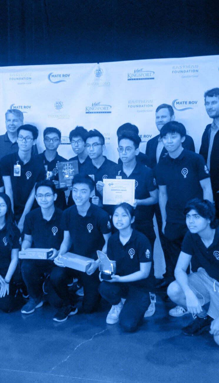 Winners of the Int. MATE ROV competition innovation prize sponsored by SOI.